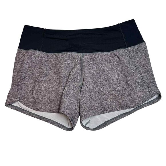 Lululemon Run Times Mid-Rise Short 4" *Heather Lux Multi Black - Picture 2 of 9